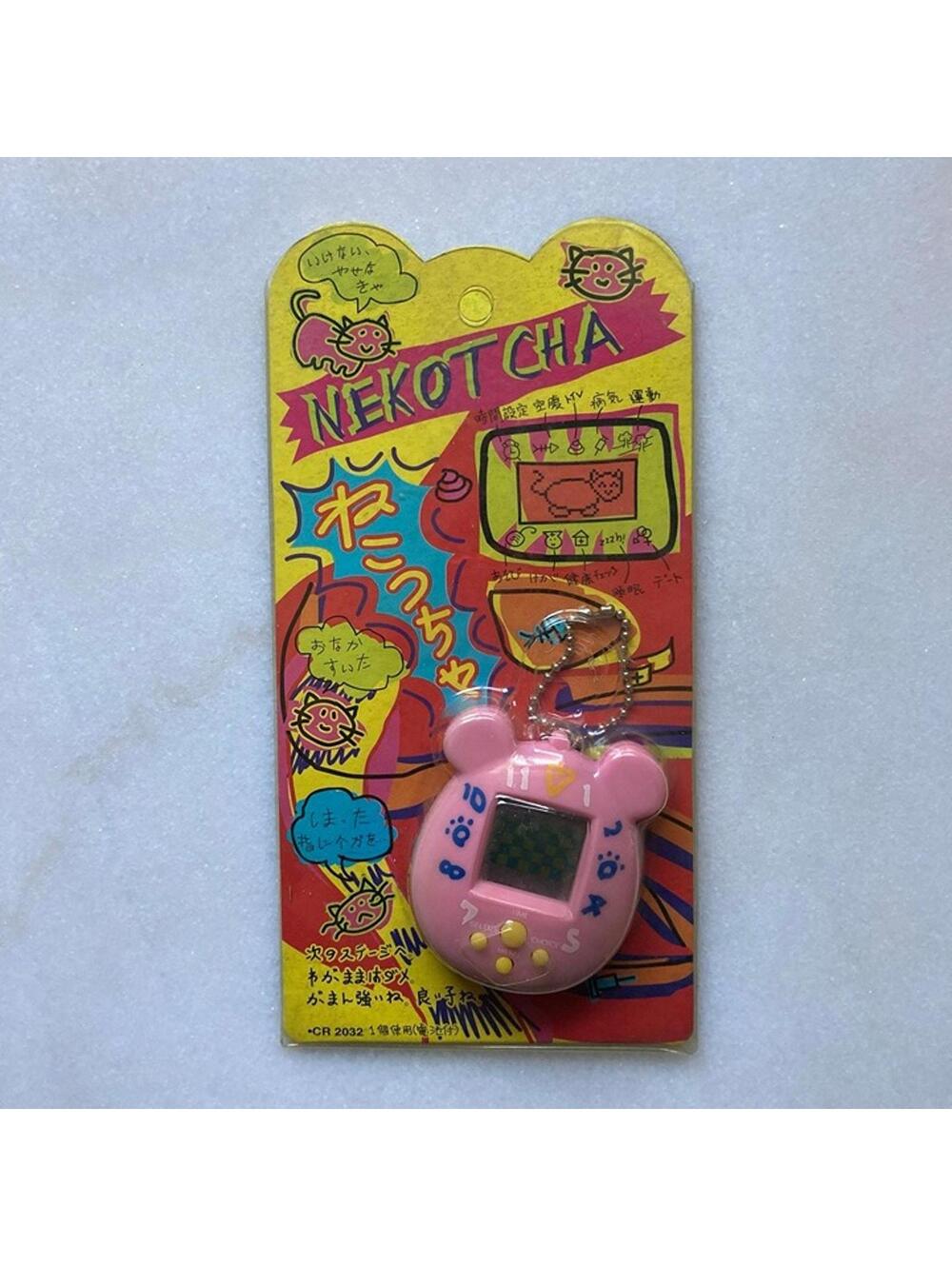 Sealed Nekotcha Kitten Cat Virtual Pet 90s Vintage Electronic Japanese Game Toy